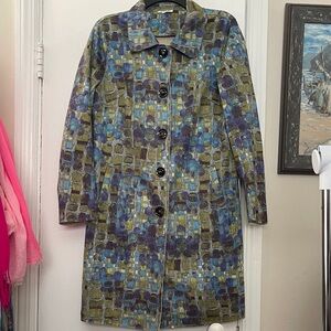 Paris hues Stylish Multicolor Women's Coat multi colored